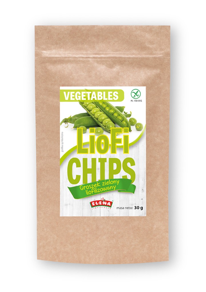 LIOFICHIPS | Liofilizowany groszek zielony
