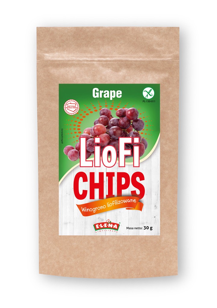 LIOFICHIPS | Liofilizowane winogrono czerwone