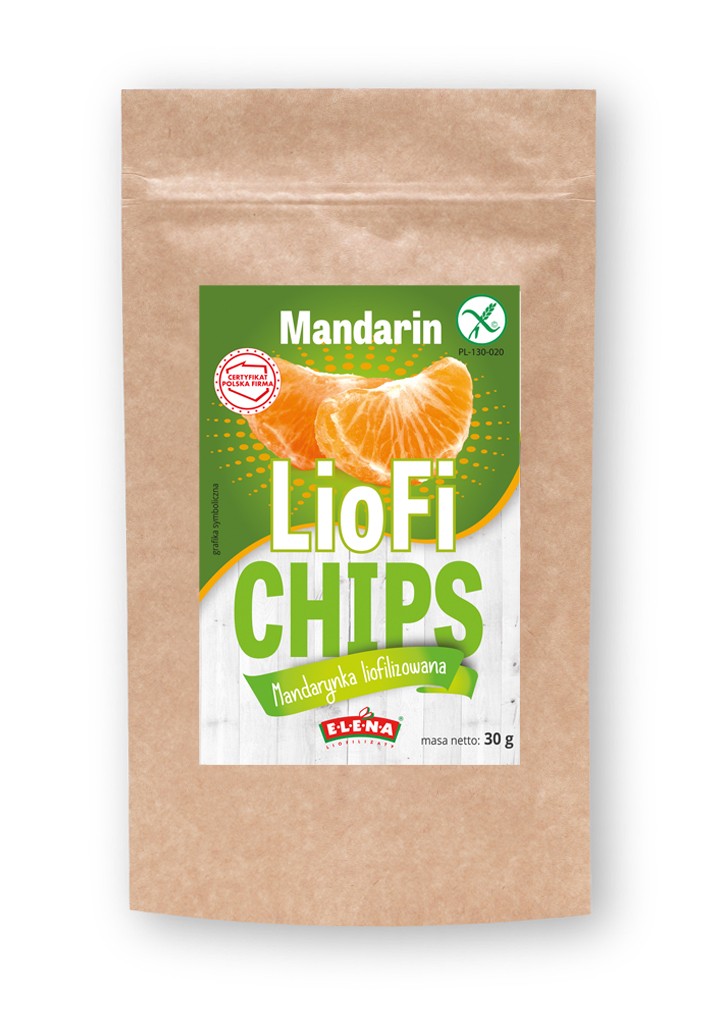 Freeze-dried tangerine