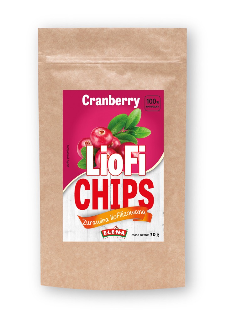 LIOFICHIPS | Liofilizowana żurawina (połówka)
