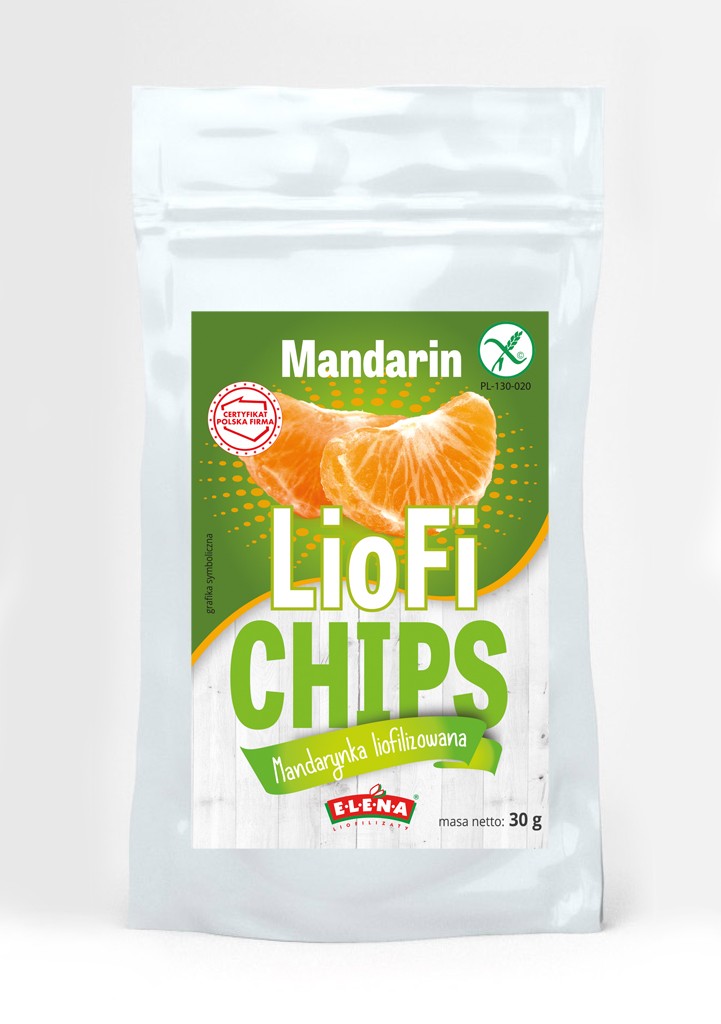 Freeze-dried tangerine