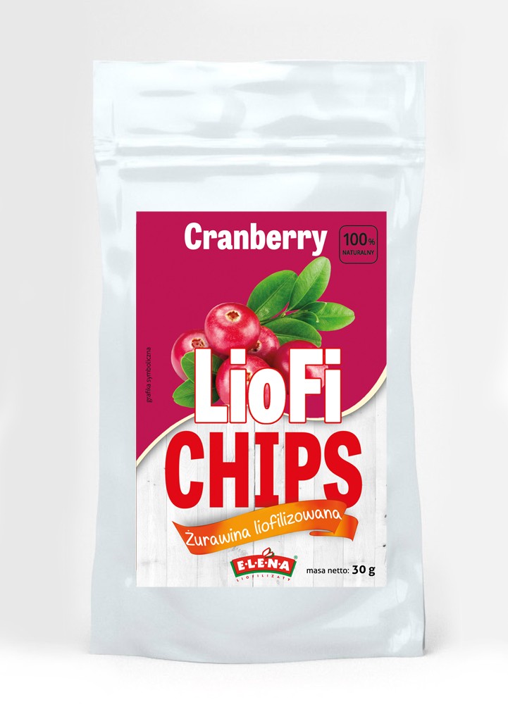 LIOFICHIPS | Liofilizowana żurawina (połówka)