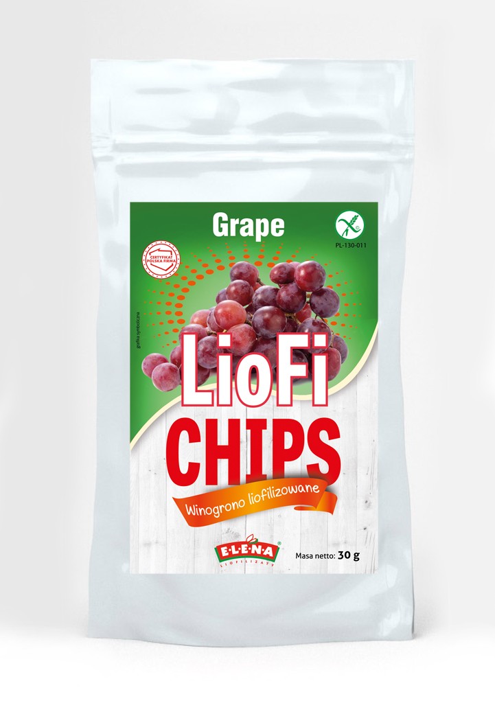 LIOFICHIPS | Liofilizowane winogrono czerwone