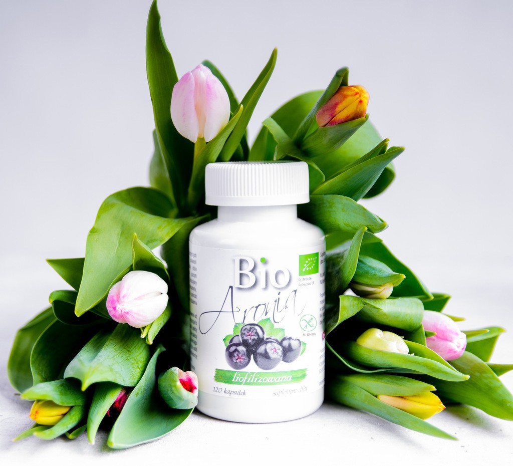 Bio freeze-dried Chokeberry in capsules