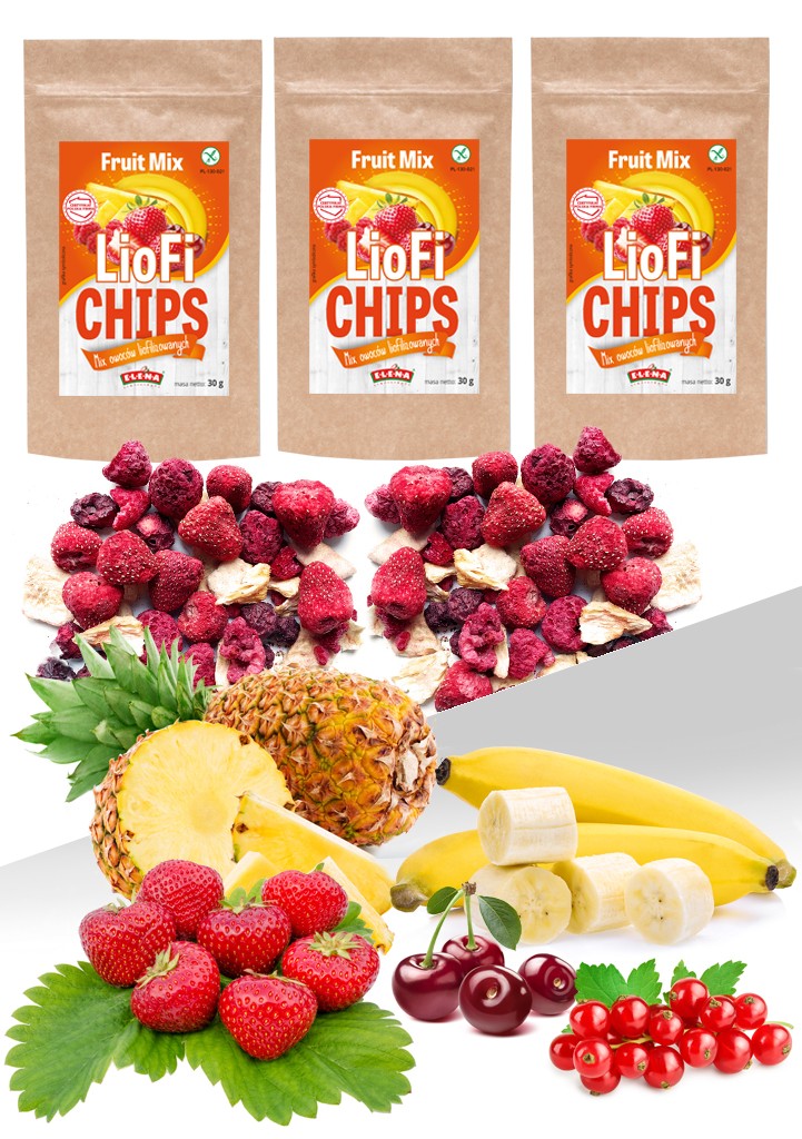 Freeze-dried fruit mix
