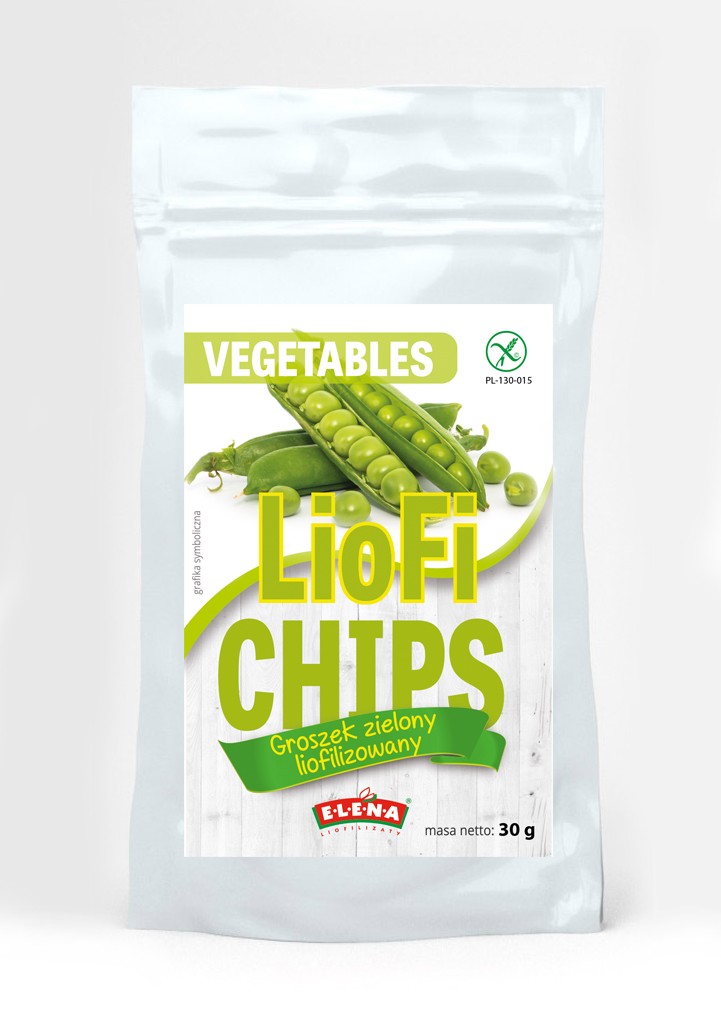 Freeze-dried green peas