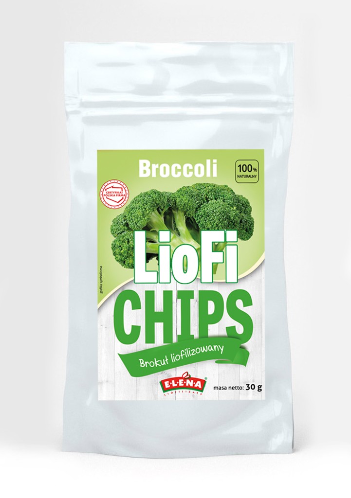 Freeze-dried broccoli
