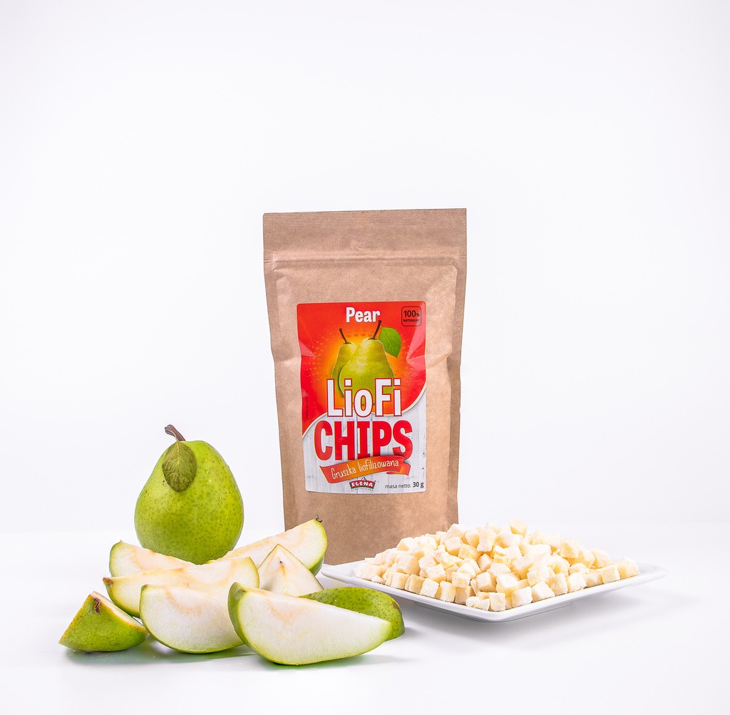 Freeze-dried pear